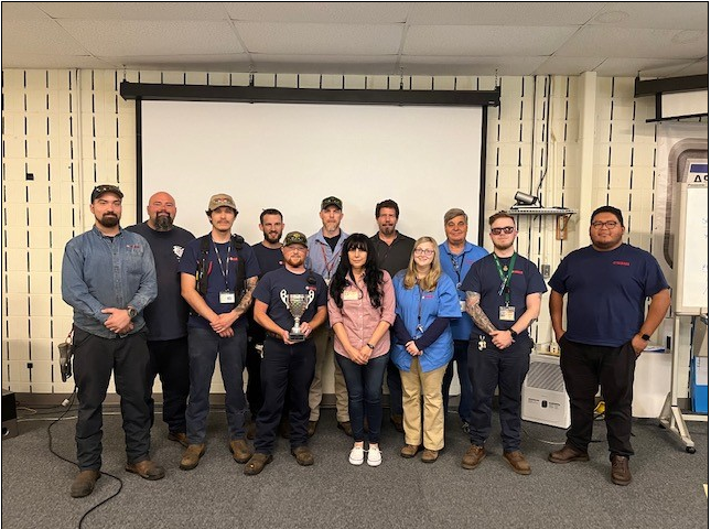  Pictured are members of the winning team for Yamaha’s most recent Small Group Competition. Their winning project keeps the entire golf car assembly line running at optimal speed.