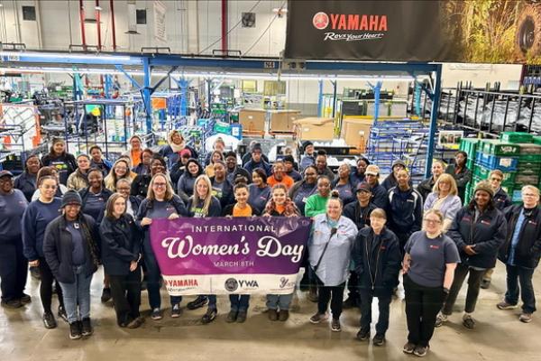 Yamaha team members being honored for International Women’s Day.